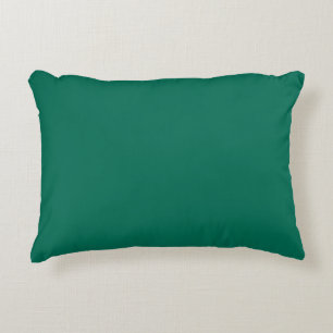 Modern Minimal Emerald Green Solid Colour Accent Pillow