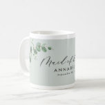 Modern minimal eucalyptus maid of honour wedding coffee mug<br><div class="desc">Modern minimal eucalyptus maid of honour wedding sage green mug design.</div>