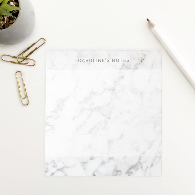 Modern Minimal Faux Marble Texture Look With Text Notepad (Creator Uploaded)