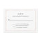 Modern Minimal | Faux Rose Gold Border RSVP