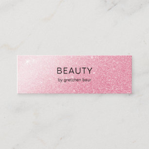 Modern Minimal Glitter Mini Business Card