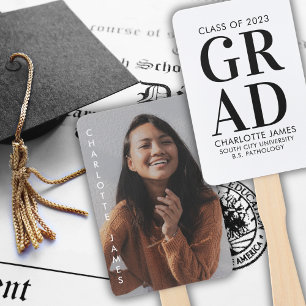 Modern Minimal Graduate Class of 2024   Photo Hand Fan