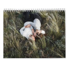 Modern minimal green 2 photo family elegant