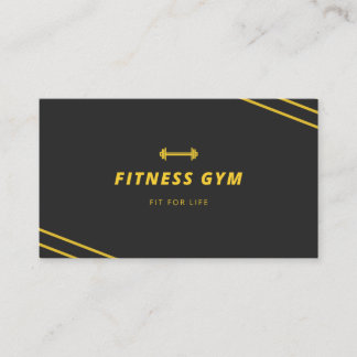 Modern Minimal gym centre business crad Business Card