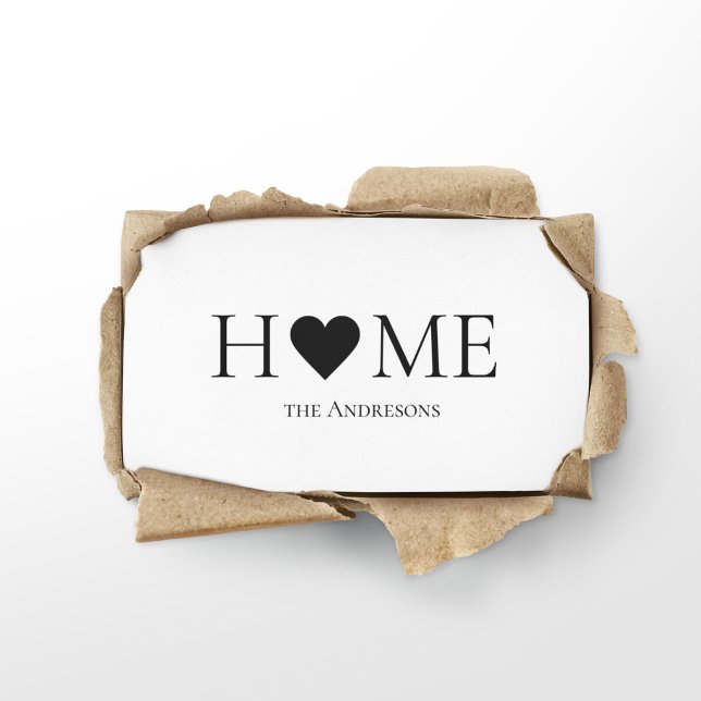 Modern Minimal Home Family Personalized Gift Business Card (Creator Uploaded)