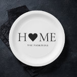 Modern Minimal Home Family Personalized Gift Paper Plate<br><div class="desc">Welcome to our Modern Minimal Home Family collection on Zazzle – the perfect destination for personalized gifts that elevate your home and celebrate family bonds. Our thoughtfully curated selection of products seamlessly blends contemporary design with the warmth of family,  creating a unique and stylish touch for your living spaces.</div>