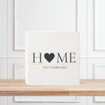 Modern Minimal Home Family Personalized Gift Wooden Box Sign<br><div class="desc">Welcome to our Modern Minimal Home Family collection on Zazzle – the perfect destination for personalized gifts that elevate your home and celebrate family bonds. Our thoughtfully curated selection of products seamlessly blends contemporary design with the warmth of family,  creating a unique and stylish touch for your living spaces.</div>