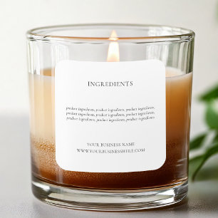 Modern Minimal Ingredients Product Label