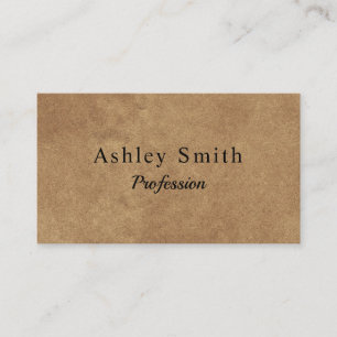 Modern Minimal Kraft Paper Business Card