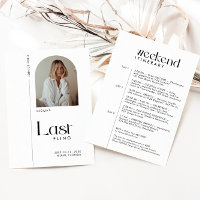 Modern Minimal "Last Fling" Bachelorette Photo