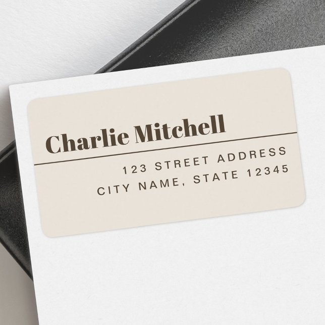 Modern minimal light dusty blue return address label (Modern minimal light dusty blue return address label)
