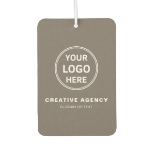 Modern Minimal Logo QR Business Corporate Air Freshener