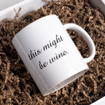 Modern Minimal Love Wine Funny Quote Magic Mug<br><div class="desc">Modern Minimal Love Wine Funny Quote</div>