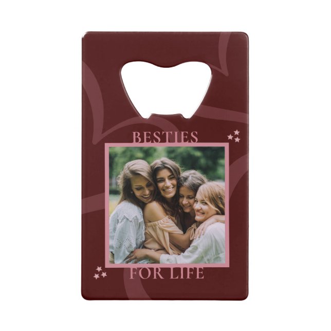 Modern Minimal Maroon Chic Typography Galentine's (Devant)