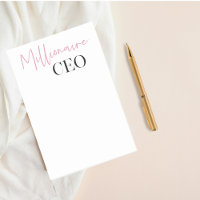 Modern Minimal Millionaire CEO | Pink And Black 