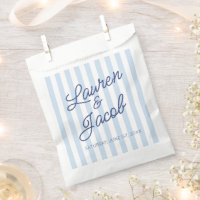Modern Minimal Minimalist Blue Stripes Wedding