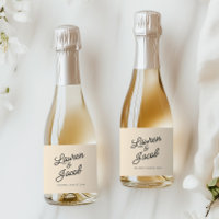Modern Minimal Minimalist Champagne Wedding Mini