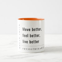 Modern Minimal Motivational Physiotherapist Gift