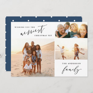 Modern minimal multi photo holiday script