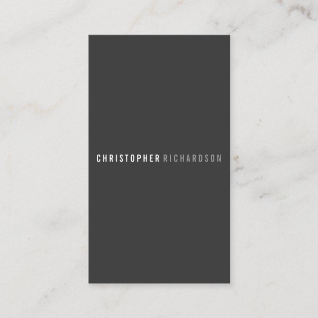 MODERN & MINIMAL No. 8 Business Card (Front)
