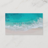 Modern minimal ocean beach typography chic