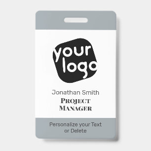 Modern Minimal Personalized Conference ID Badge