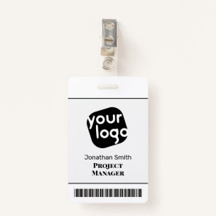    Modern Minimal Personalized Conference ID Badge