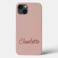 Modern Minimal Personalized Name Dusty Pink