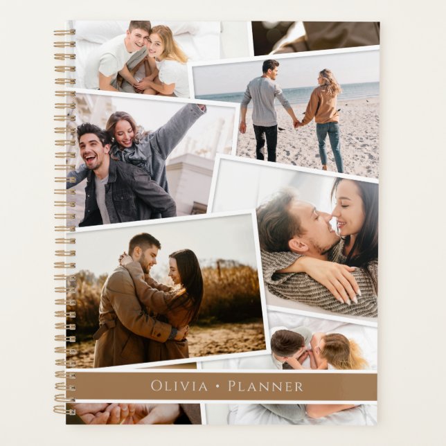 Modern minimal photo collage elegant planner (Front)