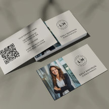 Modern Minimal Photo Logo QR