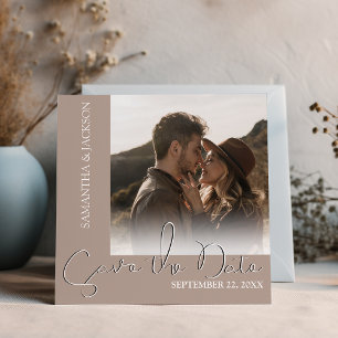 Modern Minimal Photo Save The Date