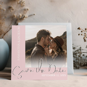 Modern Minimal Photo Save The Date