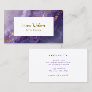Modern Minimal Professional Agate  Business Card