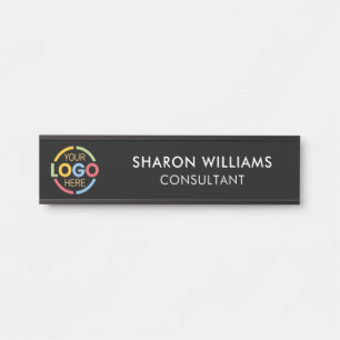 Modern Minimal Professional Custom Business Logo Door Sign