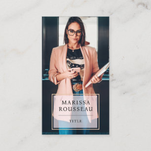 Modern Minimal Professional Photo  Business Card