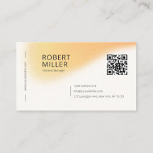 Modern Minimal QR Code Gradient Blur Noise Yellow