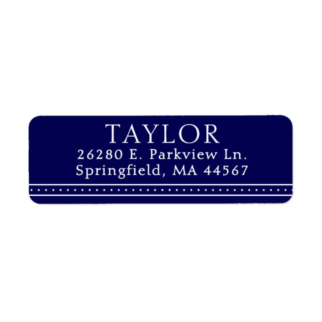  Modern Minimal Return Address Labels (Front)