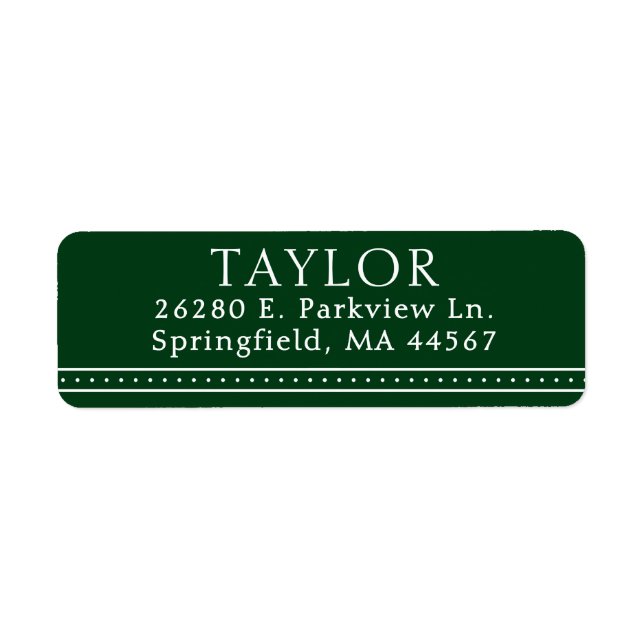  Modern Minimal Return Address Labels (Front)