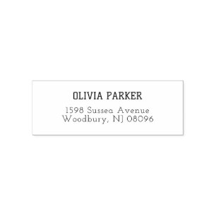 Modern Minimal Return Wedding Housewarming Gift Self-inking Stamp