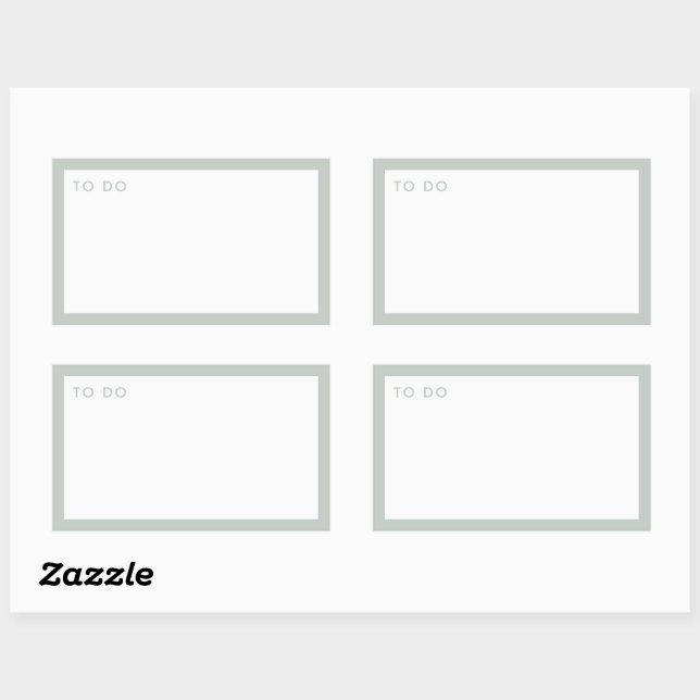 Modern Minimal Sage Green To Do Planner Sticker (Sheet)