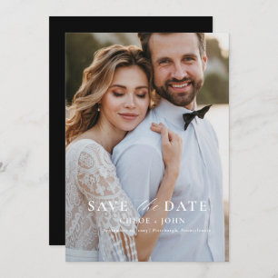 Modern Minimal Save the Date Invitation