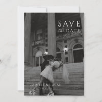 Modern Minimal Save the Date Invitation