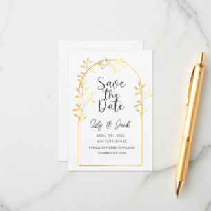 Modern Minimal Save the Date,Minimal Simple Enclosure Card