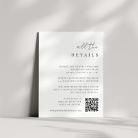 Modern Minimal Script All-in-One Wedding Details