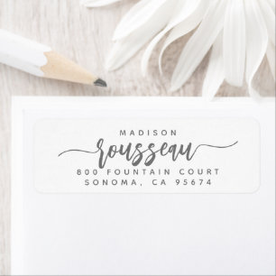 Modern Minimal Script Name Return Address