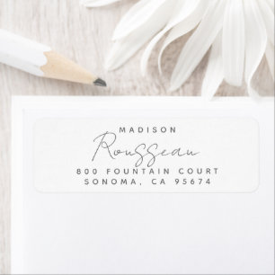 Modern Minimal Script Name Return Address