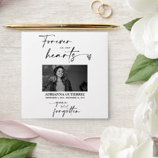 Modern Minimal Script Seed Packet Memorial Funeral Envelope