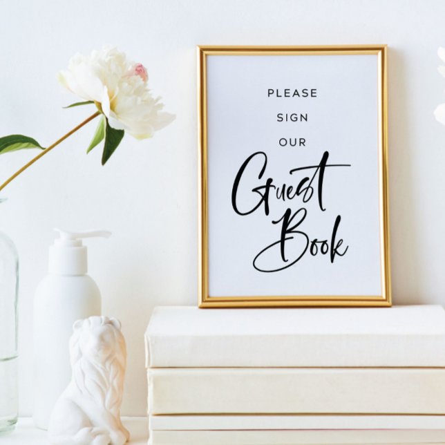 Modern Minimal Sign the Guestbook Sign (Creator Uploaded)