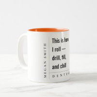 Modern Minimal Simple Bold Funny Dentist Gift