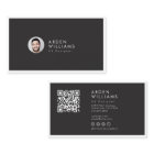 Modern Minimal Simple Professional QR code Photo